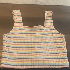 Multi-colored stripe Tank top
